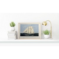 Плакат "34;Просто Постер "34; Яхта Sappho 90x120 в подарочном тубусе 682817104331