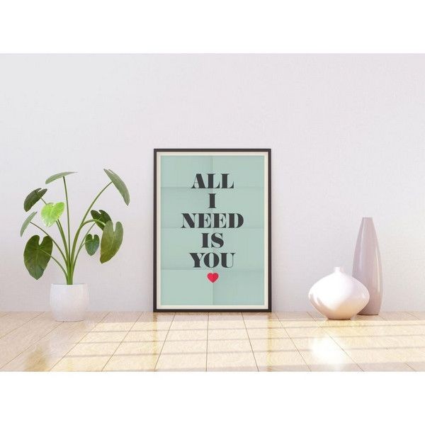 Постер ПростоПостер All I Need 181983710859, 40х50 см