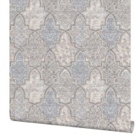 Обои флизелиновые Палитра Marrakech серо-синие 1.06 м PL71543-26