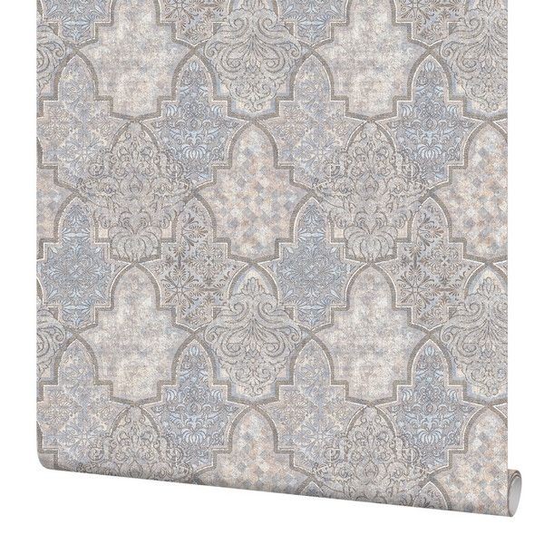 Обои флизелиновые Палитра Marrakech серо-синие 1.06 м PL71543-26