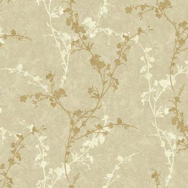 Виниловые обои York Wallcoverings бежевые WB5446 0.68 м