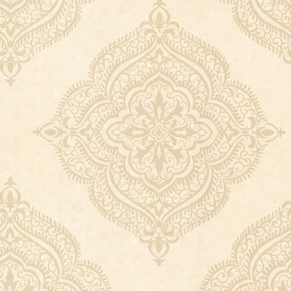 Обои флизелиновые Aura Avalon бежевые 0.53 м DL21402 (2665-21402)
