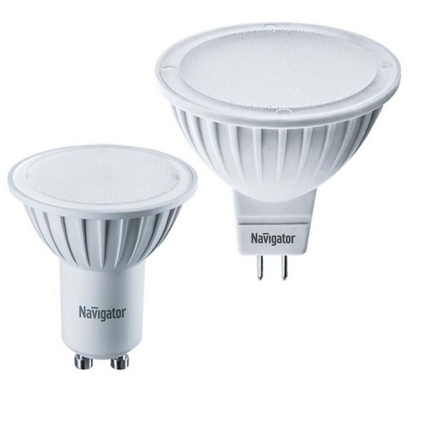Лампа Светодиодная (Led) Mr16 07W 4000 К Gu5,3 Хол, Свет (20/100) "34;Navigator "34; 94 245