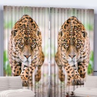 Комплект штор JoyArty Стремительный гепард p_768, 290х265 см