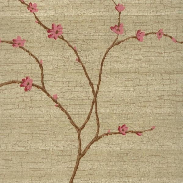 Виниловые обои York Wallcoverings бежевые GU1848 0.68 м