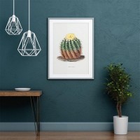 Плакат "34;Просто Постер "34; Цветущий кактус 90x120 в подарочном тубусе 431719486151