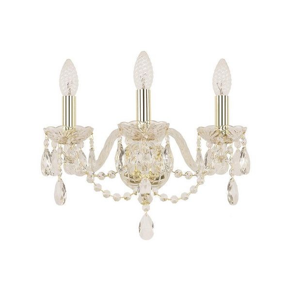 Настенный светильник Bohemia Ivele Crystal 116B.3.141.G E14 цвет золотой