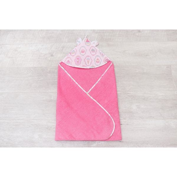 Полотенце детское AmaroBaby Cute Love «Пироженки», 90х90 см