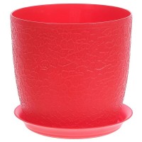 Кашпо Idea Верона o18 h16.1 см v3 л пластик красный