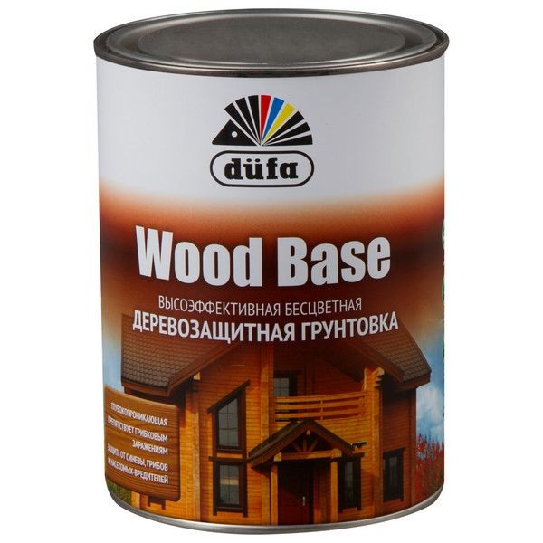 Грунтовка по дереву с биоцидом Wood Base 1 л бесцветная
