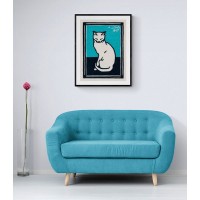 Плакат "34;Просто Постер "34; Жюли де Грааг – Сидящая кошка 90x120 в подарочном тубусе 369456429901