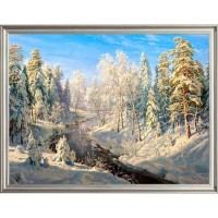 Картина на холсте Русская коллекция Иней БС-х31, 68х88 см