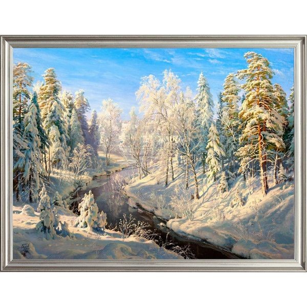 Картина на холсте Русская коллекция Иней БС-х31, 68х88 см
