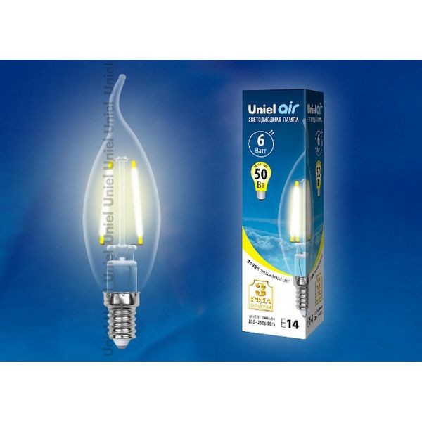 Светодиодная лампочка Uniel LED-CW35-6W AIR UL-00002199