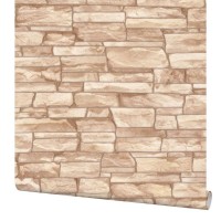 Обои виниловые Home Color Rubble бежевые 0.53 м 11026-22
