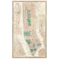 Плакат "34;Просто Постер "34; План Нью-йорка 1875 года 90x120 в подарочном тубусе 381793926551