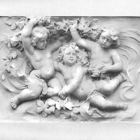 Фотообои Divino Decor Барельеф Ангелочки K-013 200х147 см