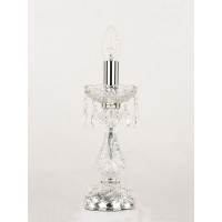 Лампа настольная Bohemia Ivele Crystal 105L.1-27.Ni E14 цвет серебряный