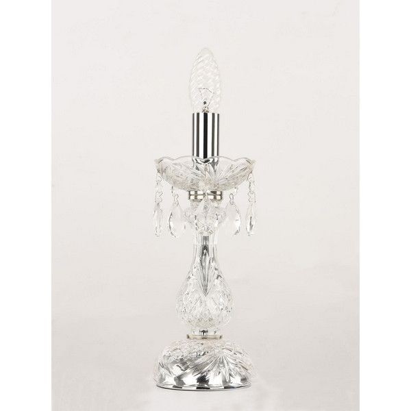 Лампа настольная Bohemia Ivele Crystal 105L.1-27.Ni E14 цвет серебряный