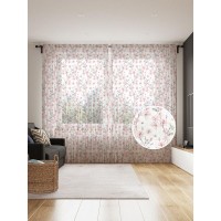 Тюль Ambesonne Розовые цветы 265 см tul_50094_V1
