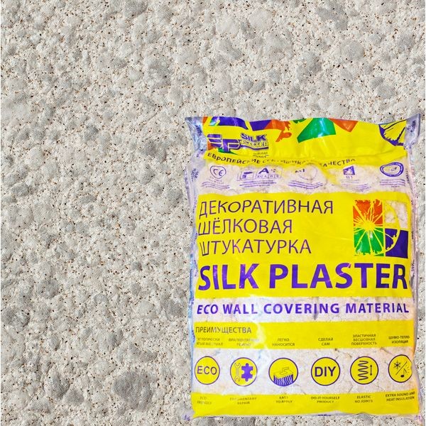 Жидкие обои Silk Plaster Виктория 703 0.9 кг цвет серый