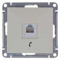 Телефонная розетка встраиваемая Schneider Electric W59 RJ11, цвет слоновая кость