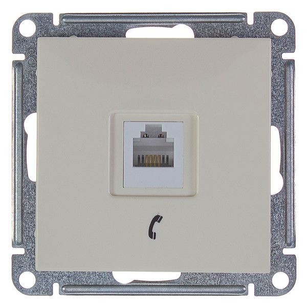 Телефонная розетка встраиваемая Schneider Electric W59 RJ11, цвет слоновая кость