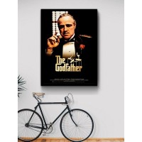 Постер "34;Просто Постер "34; Крестный отец - Афиша 50x70 в раме Металл