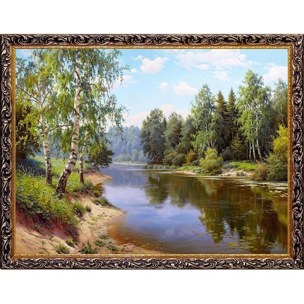 Картина на холсте Русская коллекция Летний полдень, 68х88 см