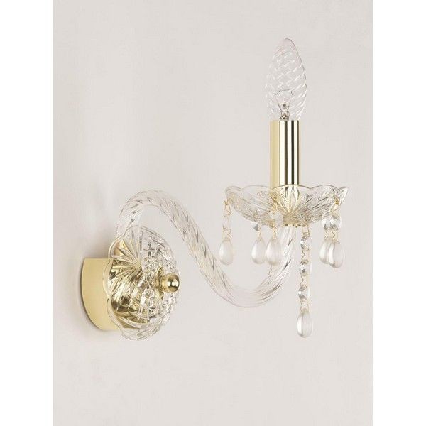 Настенный светильник Bohemia Ivele Crystal 112B.1.165.G.V0300 E14 цвет золотой