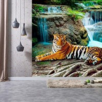 Фотообои Urban Style Тигр у водопада UST3160 300х270 см