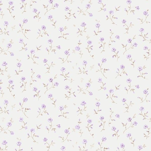 Обои виниловые Aura Little England II фиолетовые 0.53 м PR33855