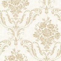 Обои флизелиновые Aura Avalon бежевые 0.53 м DL21442 (2665-21442)