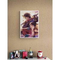 Плакат "34;Просто Постер "34; Ван-Пис. Луффи и Эйс 60x90 в раме 298362191821