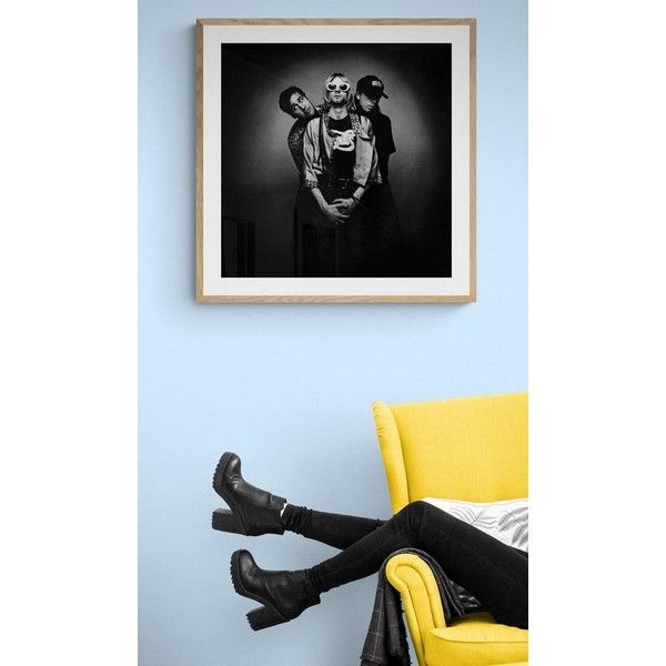 Постер "34;Просто Постер "34; Nirvana - Афиша 50x70 в раме Металл
