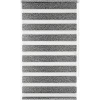 Штора рулонная день-ночь Miamoza Blackout 50x160 см, цвет серый