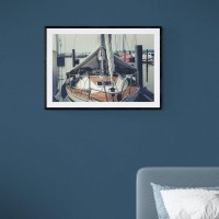 Постер "34;Просто Постер "34; Яхта 50x70 в раме Металл