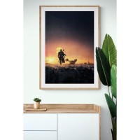 Плакат "34;Просто Постер "34; Мандалорец - Закат на Татуине 90x120 в подарочном тубусе 687481233931