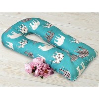 Подушка AmaroBaby для беременных Слоники 340х35 см, холлофайбер