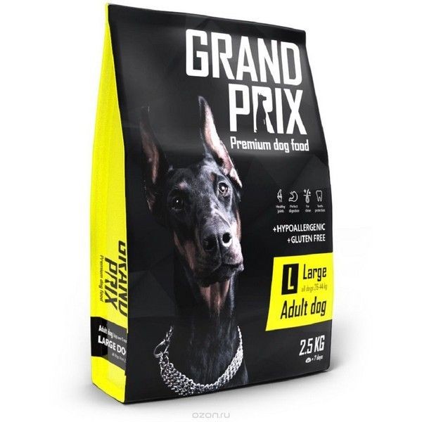 Сухой корм для собак средних пород GRAND PRIX Курица 2.5 кг