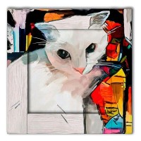 Картина Дом Корлеоне Кошка 80х80 см
