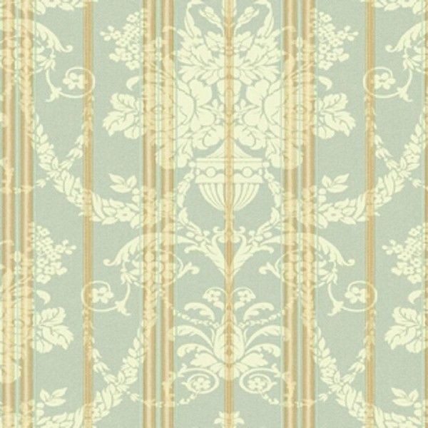Виниловые обои York Wallcoverings зеленые AH4847 0.68 м
