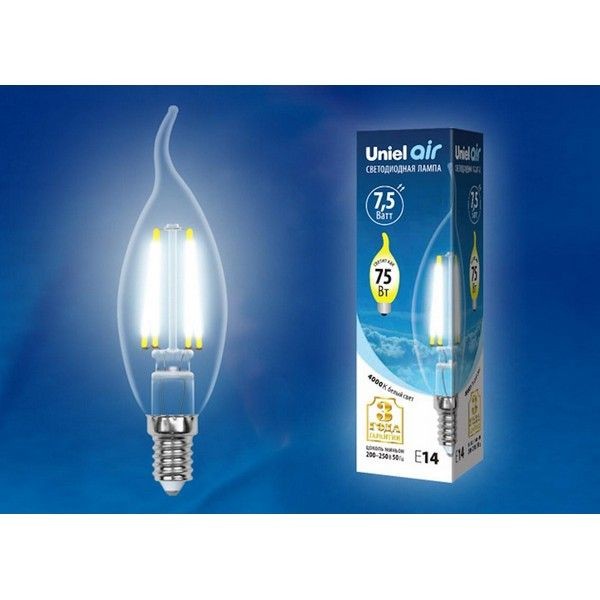 Светодиодная лампочка Uniel LED-CW35-7,5W AIR UL-00003296