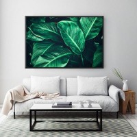 Плакат "34;Просто Постер "34; Зеленые листья 90x120 в подарочном тубусе 786026385711