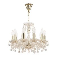 Люстра потолочная Bohemia Ivele Crystal 108.10.141.G E14 10 ламп 20 м²