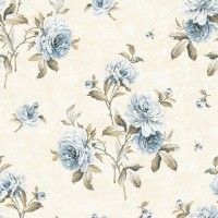 Обои бумажные Aura Chelsea Garden бежевые 0.53 м DE40818