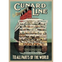 Постер Просто Постер Cunard line 40х50 см
