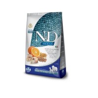 Сухой корм для собак средних и крупных пород FARMINA N&D Ocean Dog Codfish Spelt Oats&Orange Adult Medium&Maxi Треска Спельта Овес Апельсин 12 кг