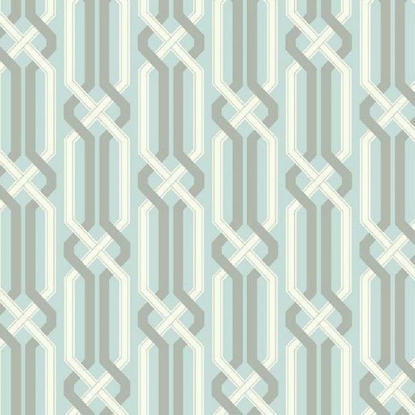 Виниловые обои York Wallcoverings голубые EB2020 0.68 м