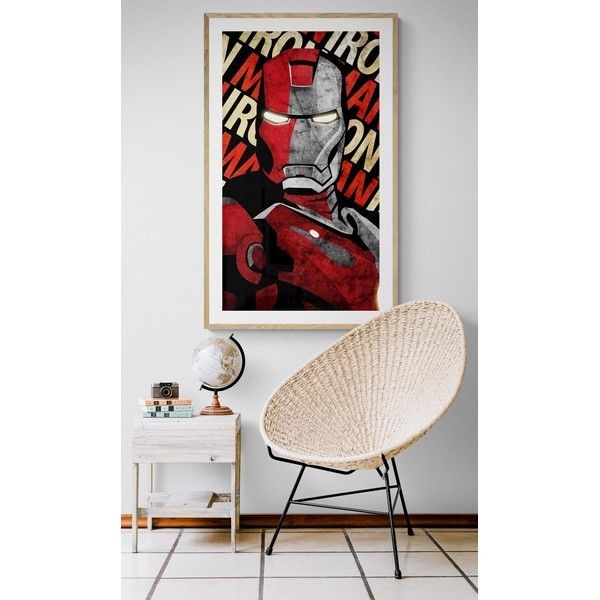 Постер Просто Постер Железный Человек : Iron Man - ретро 50х70 см